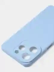 Голубой чехол для Tecno Spark 10 Pro цветной матовый с дополнительной защитой камеры