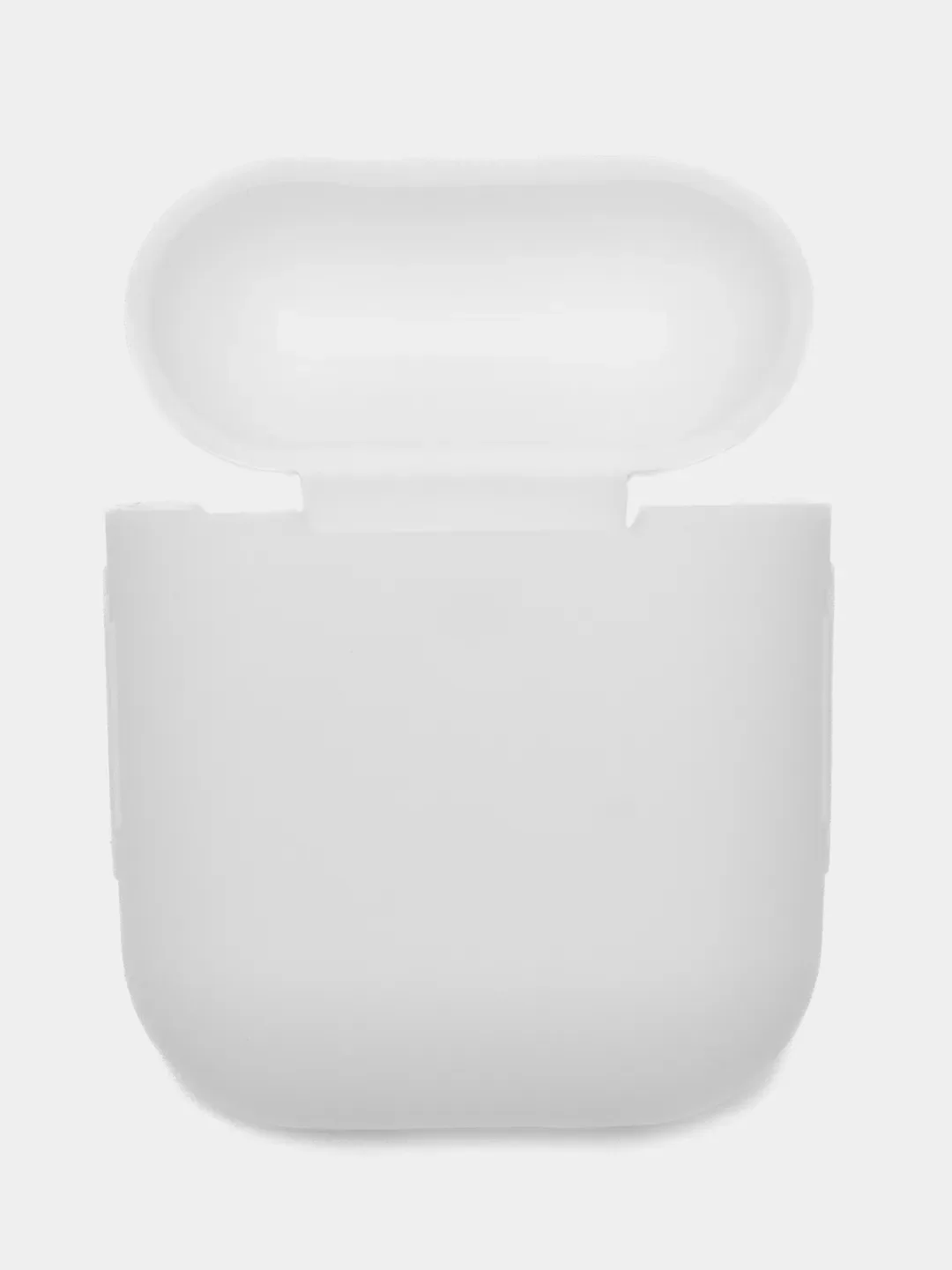 Белый силиконовый чехол для наушников Airpods 1 и 2