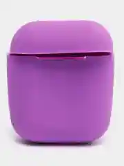 Аметистовый силиконовый чехол для наушников Airpods 1 и 2