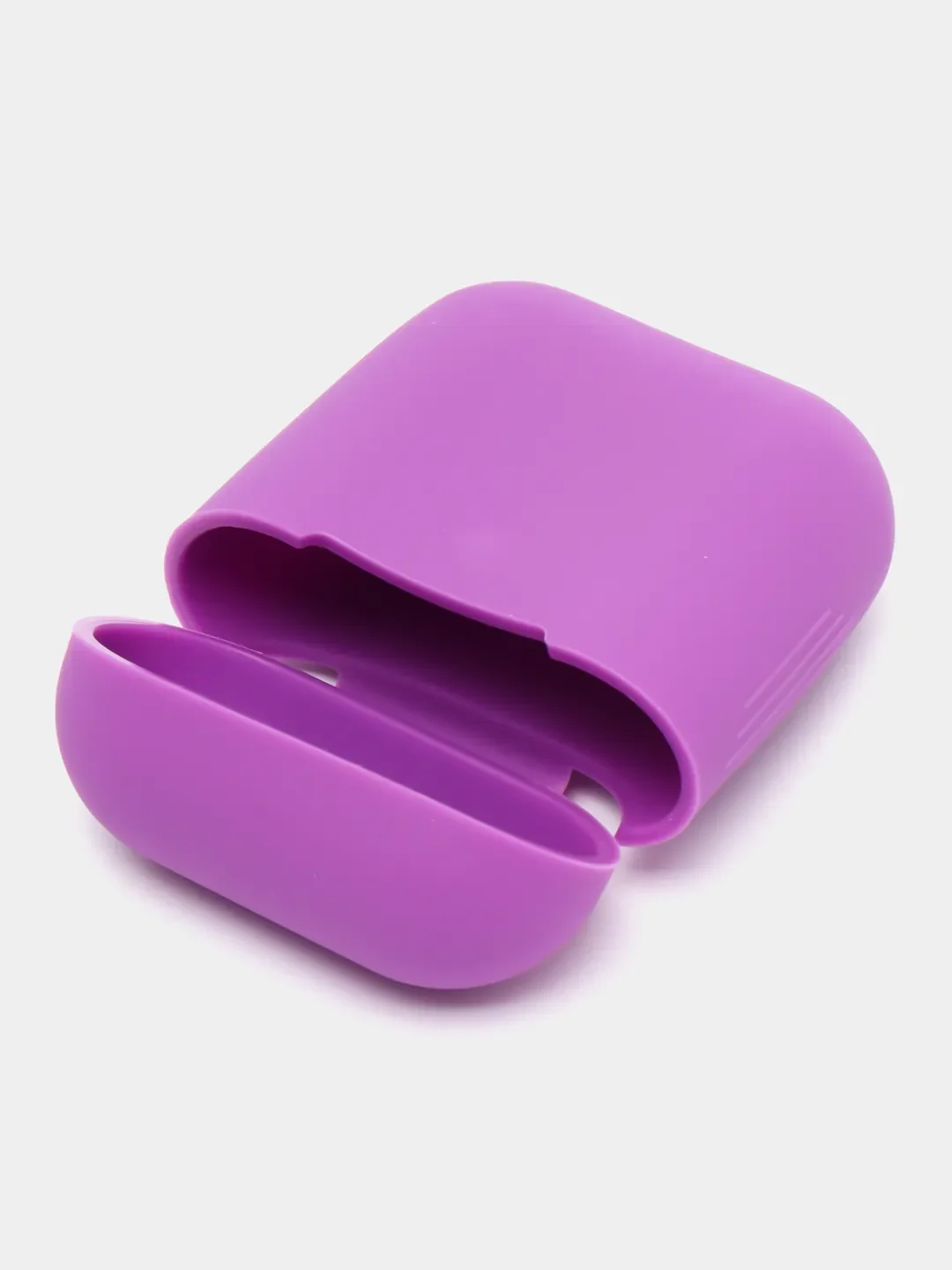 Аметистовый силиконовый чехол для наушников Airpods 1 и 2