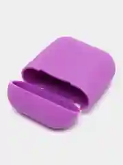 Аметистовый силиконовый чехол для наушников Airpods 1 и 2