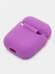 Аметистовый силиконовый чехол для наушников Airpods 1 и 2