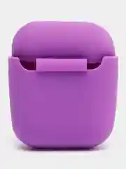 Аметистовый силиконовый чехол для наушников Airpods 1 и 2