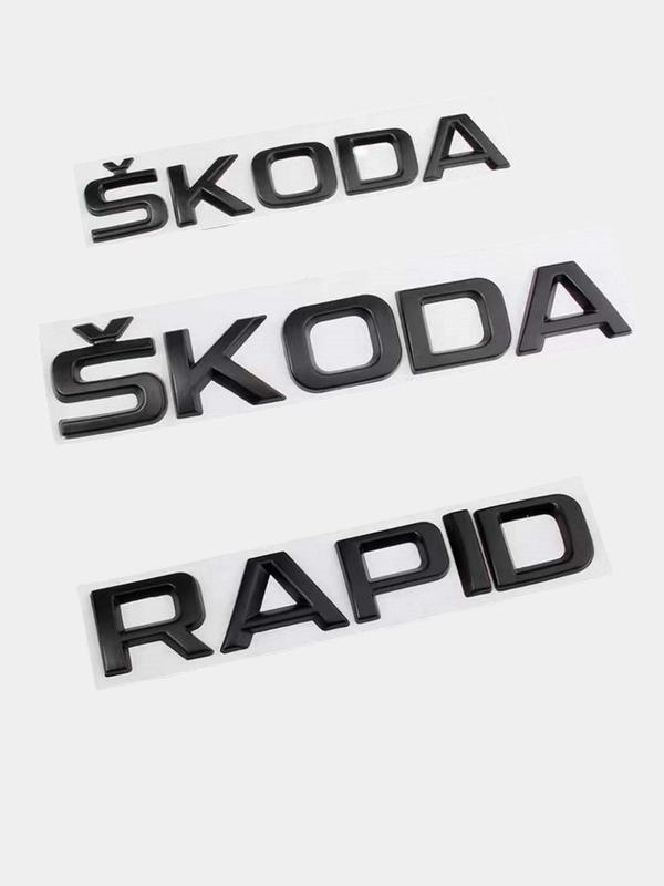 Орнамент-шильдик металлический SKODA / RAPID