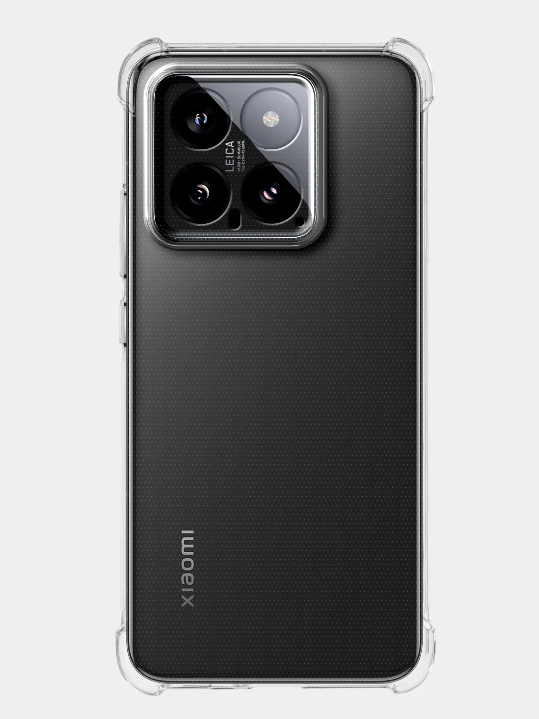 Прозрачный противоударный чехол Broscorp для Xiaomi 14/14 Pro, силиконовый, с усиленными углами