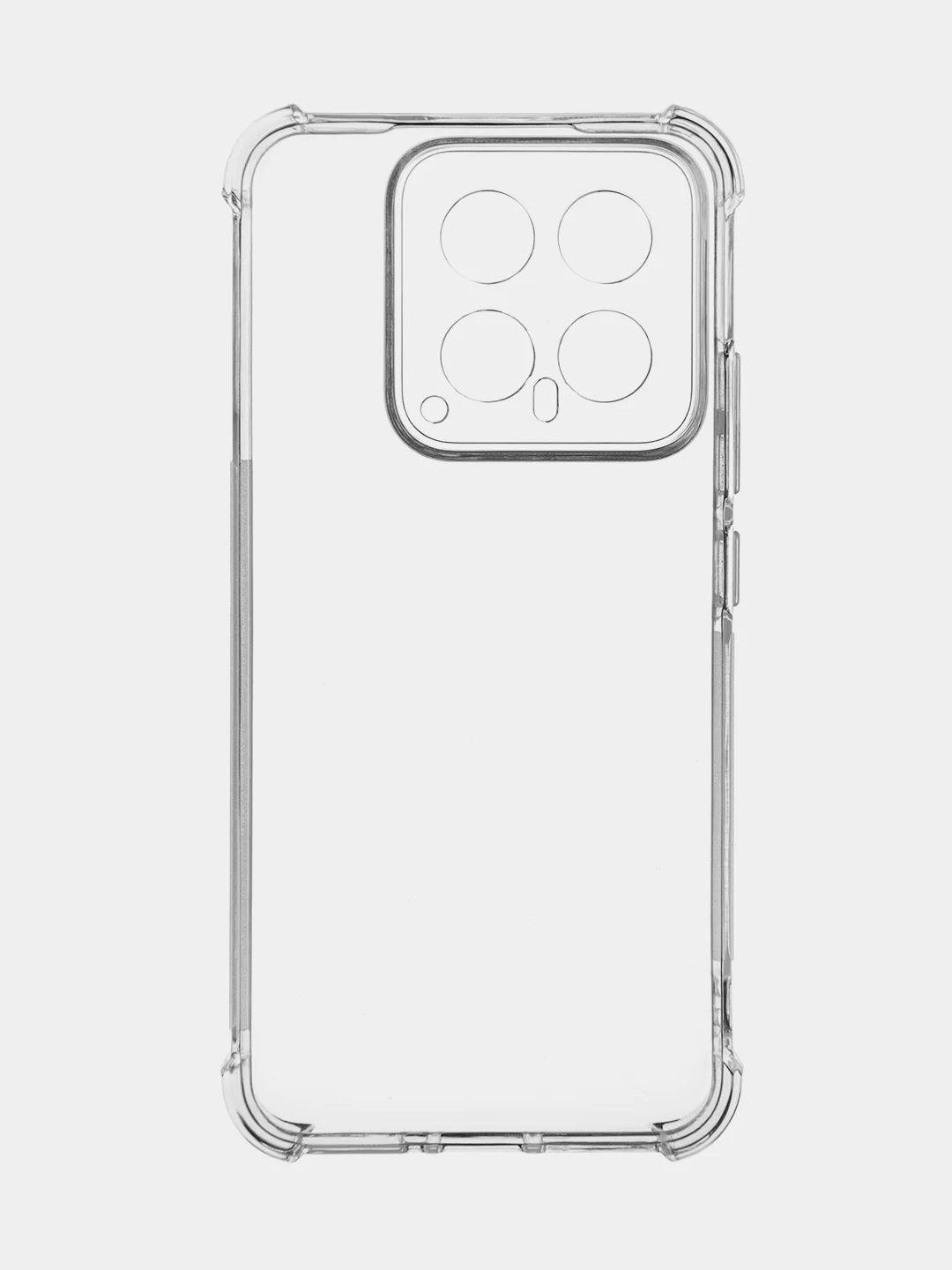 Прозрачный противоударный чехол Broscorp для Xiaomi 14/14 Pro, силиконовый, с усиленными углами