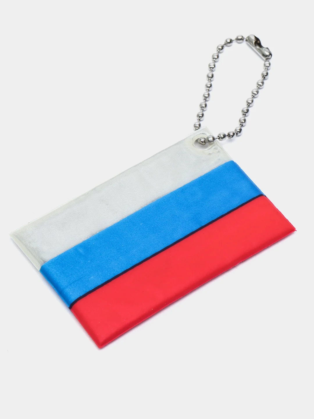 Белый светоотражающий элемент, брелок, повязка