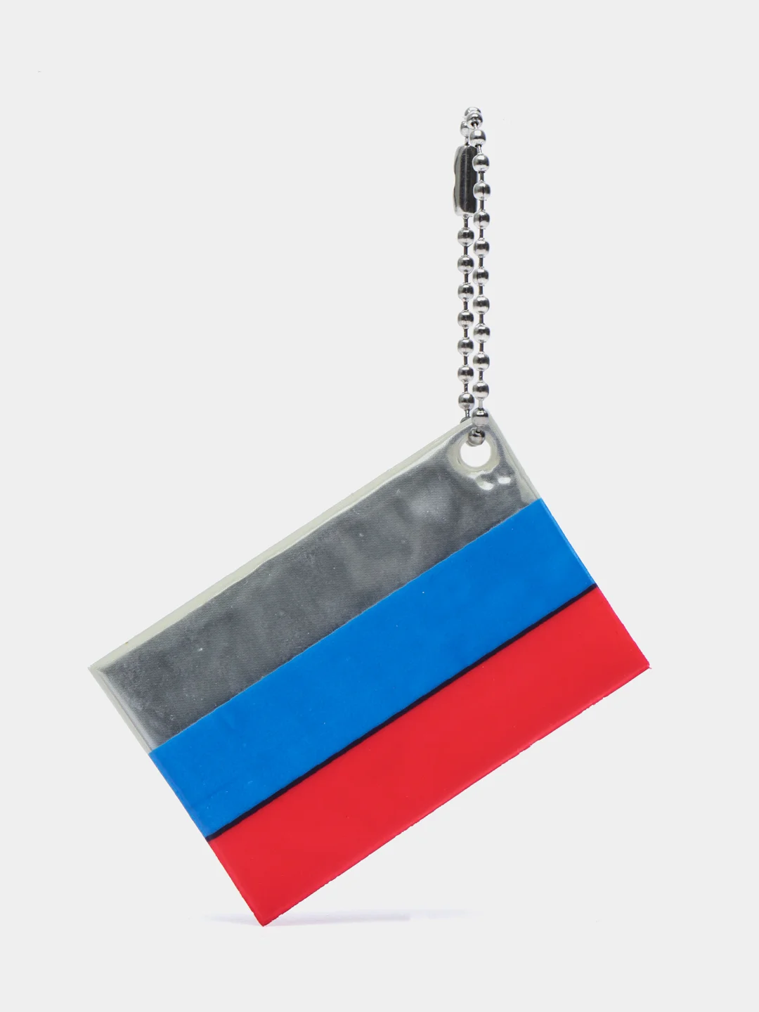 Белый светоотражающий элемент, брелок, повязка
