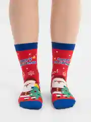 Багровый женские новогодние носки