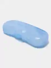 Голубой футляр для очков закругленный