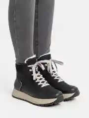 Черный ботинки зимние женские Rieker