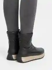 Черный полусапожки зимние Rieker