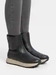 Черный полусапожки зимние Rieker
