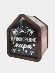 Деревянная копилка "На покорение мира"