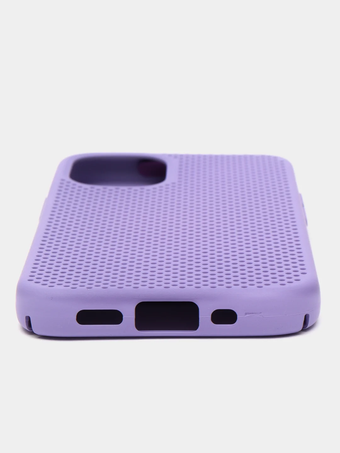 Лавандовый чехол-накладка "Перфорация" для IPhone 11 Pro, 12 Pro, 12 Mini