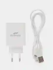 Белый зарядное устройство с кабелем lightning-USB для iPhone, iPad, AirPods, комплект зарядки