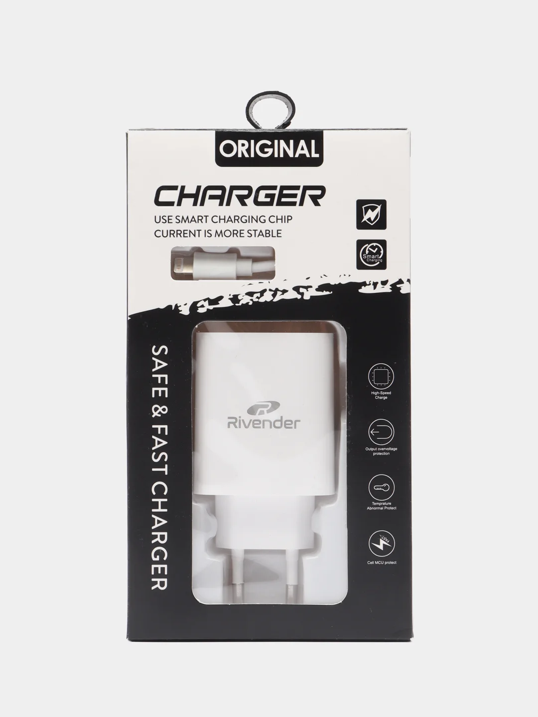 Белый зарядное устройство с кабелем lightning-USB для iPhone, iPad, AirPods, комплект зарядки