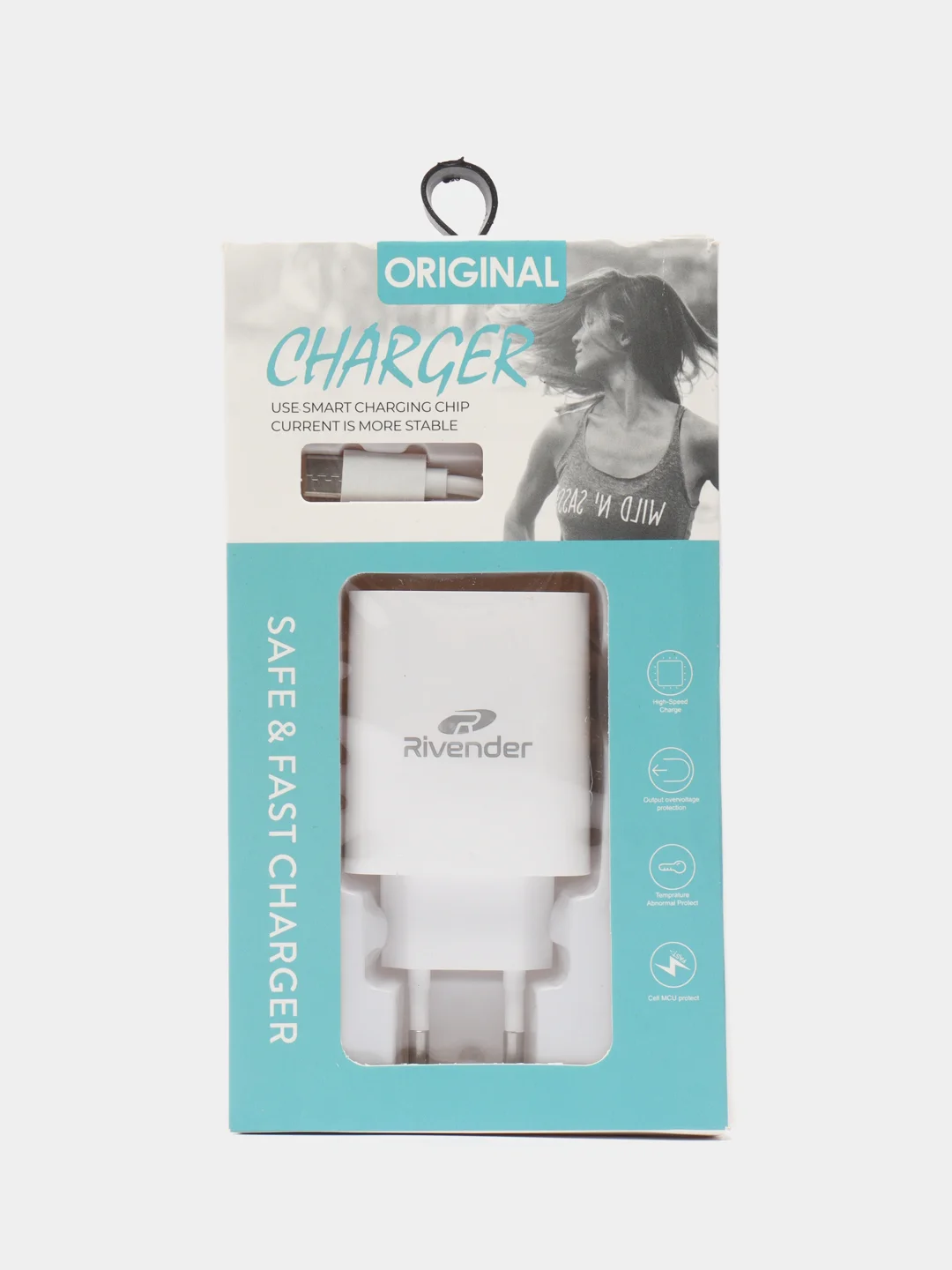 Белый зарядное устройство с кабелем Type-C - USB для Android, iOS, iPhone зарядный комплект