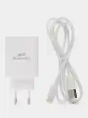 Белый зарядное устройство с кабелем Type-C - USB для Android, iOS, iPhone зарядный комплект
