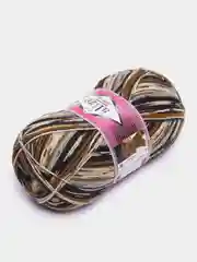 Бежевый меланж пряжа Superwash Alize, 75 шерсть супервош, 25 полиамид, 100 г / 420 м
