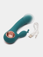 Вибратор-кролик Lilo, женский, двойной, со стимуляцией клитора и точки G