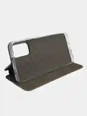 Серебряный чехол книжка Xiaomi POCO F3, POCO M3, POCO X3 NFC, POCO X3 PRO с функцией подставки