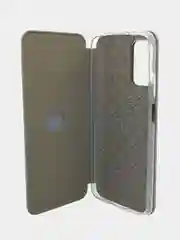Серебряный чехол книжка Xiaomi POCO F3, POCO M3, POCO X3 NFC, POCO X3 PRO с функцией подставки