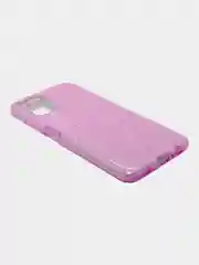 Лавандовый чехол блестящий Samsung Galaxy M20, M21, M30s, M31, M51 накладка c блёстками