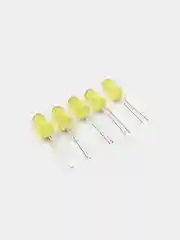 100 штук Светодиод 5мм желтая линза 2.0-2.4v 20ma цветная колба