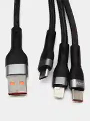 Кабель Yosonda Micro-USB, Type-C, Lightning