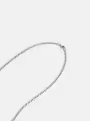Серебряный цепочка из нержавеющей стали с кулоном, унисекс
