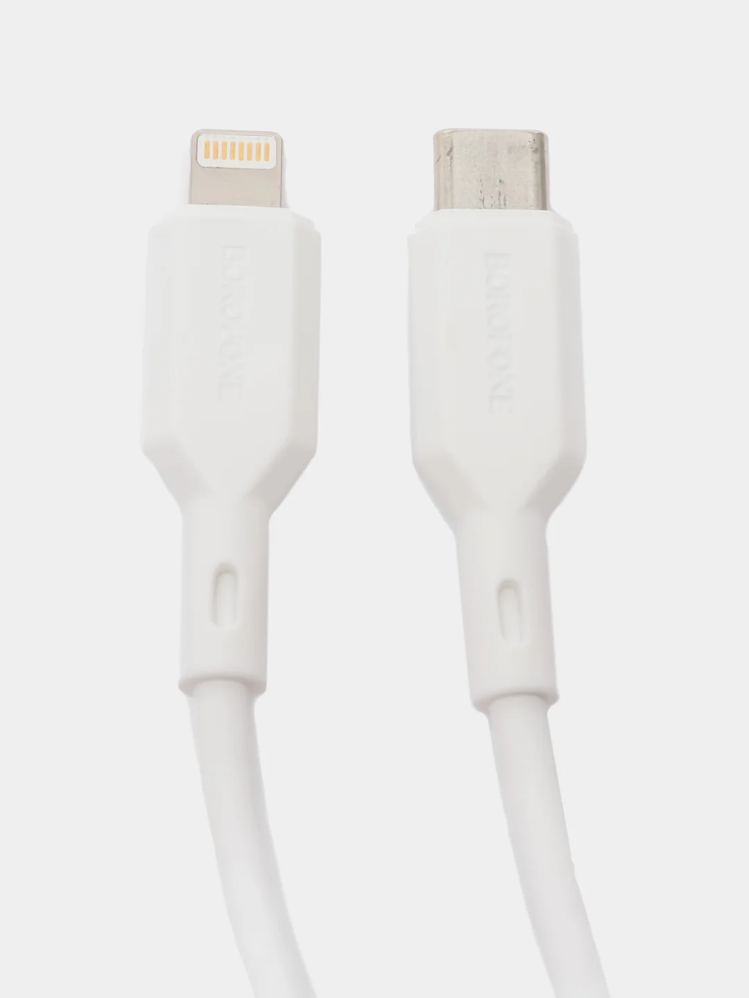 Белый кабель для зарядки Borofone BX70 для Type-C, Micro-USB, Lightning, 1 м
