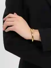 Золотой стальной браслет женский, на руку