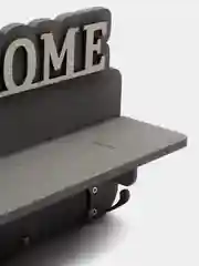 Бежевый ключница настенная с полкой "Home"