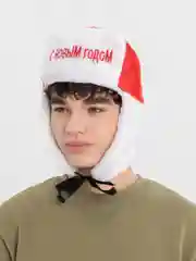 Коралловый новогодняя шапочка, колпак новогодний, шапка деда мороза