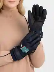 Синий перчатки зимние