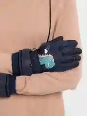Синий перчатки зимние