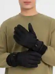 Черный теплые перчатки