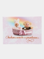 Обложка для свидетельства о рождении, 22 х 16