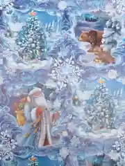 Коралловый новогодняя упаковочная бумага.Размер 70 х 100 см