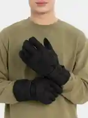 Черный перчатки зимние