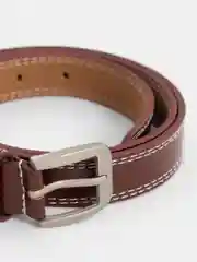 Багровый ремень женский