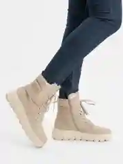Бежевый ботинки зимние женские Rieker
