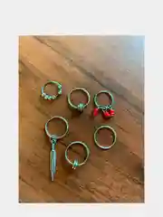 Серый кольца для волос, для косичек