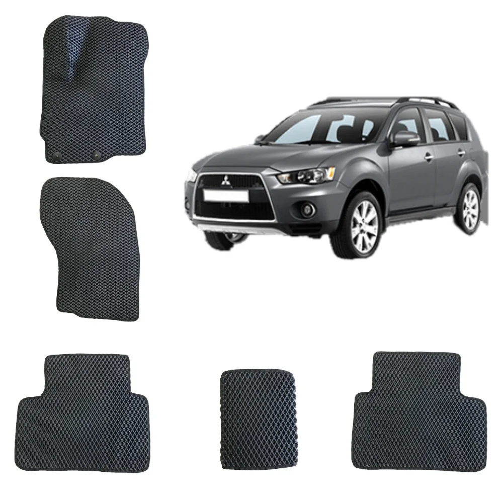 Красный автомобильные 3D коврики EVA для Mitsubishi Outlander XL