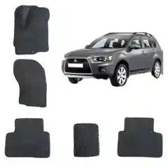 Красный автомобильные 3D коврики EVA для Mitsubishi Outlander XL
