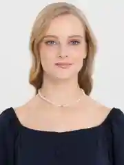 Золотой цепочка-чокер на шею, женская, из жемчуга