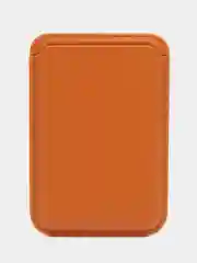 Рыжий картхолдер MagSafe Leather Wallet для iPhone