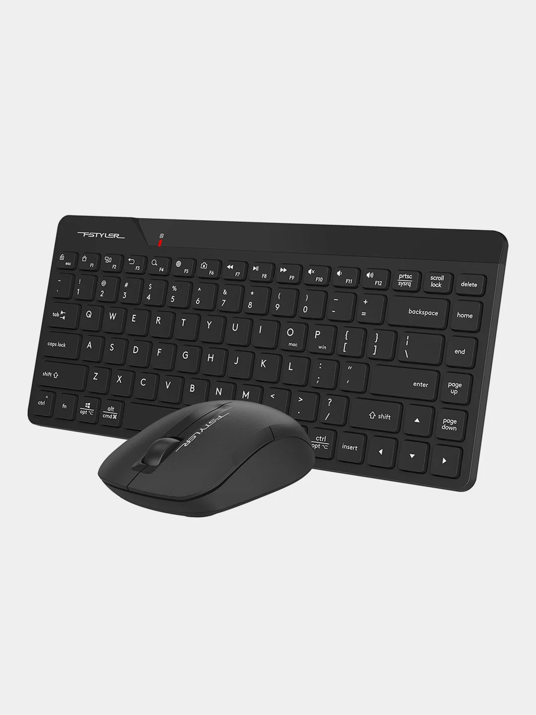 Черный набор: клавиатура и мышь A4Tech Fstyler FG2200 Air, Slim, беспроводной