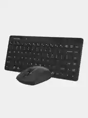 Черный набор: клавиатура и мышь A4Tech Fstyler FG2200 Air, Slim, беспроводной
